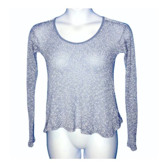 Junie and Jade Lightweight Popcorn Lace Detailed Light Blue Sweater Size Medium - Picture 13 of 16
